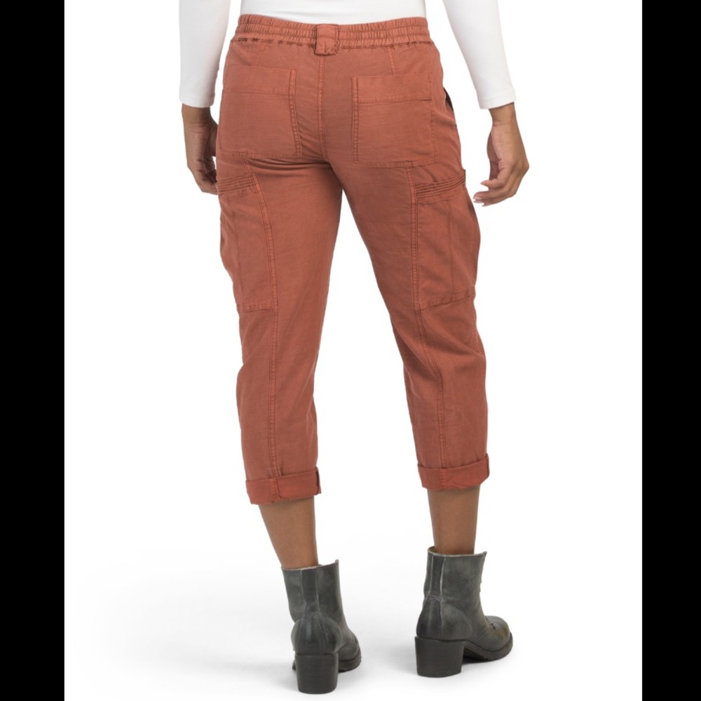 ANTHROPOLOGIE Rust Brown Cargo Pants Pockets Women’s NEW Size 30 & 31